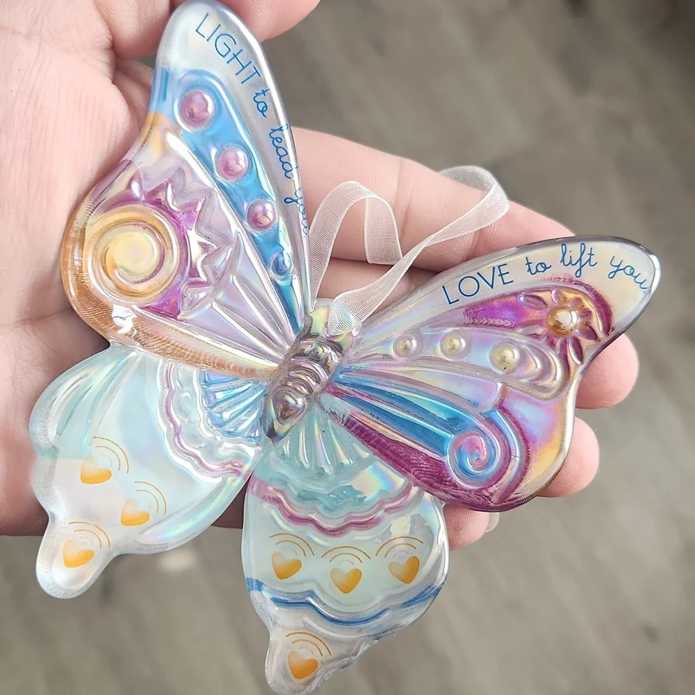 Butterfly Glass Ornament - Picture 5 of 5